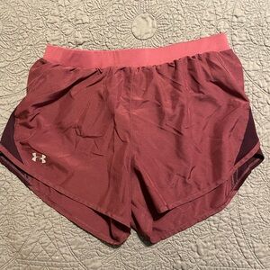 Under Armour Women's Maroon Athletic Shorts